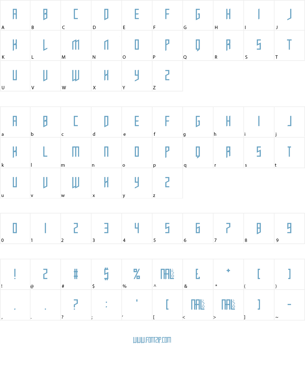 Opulent Fiend Font Character